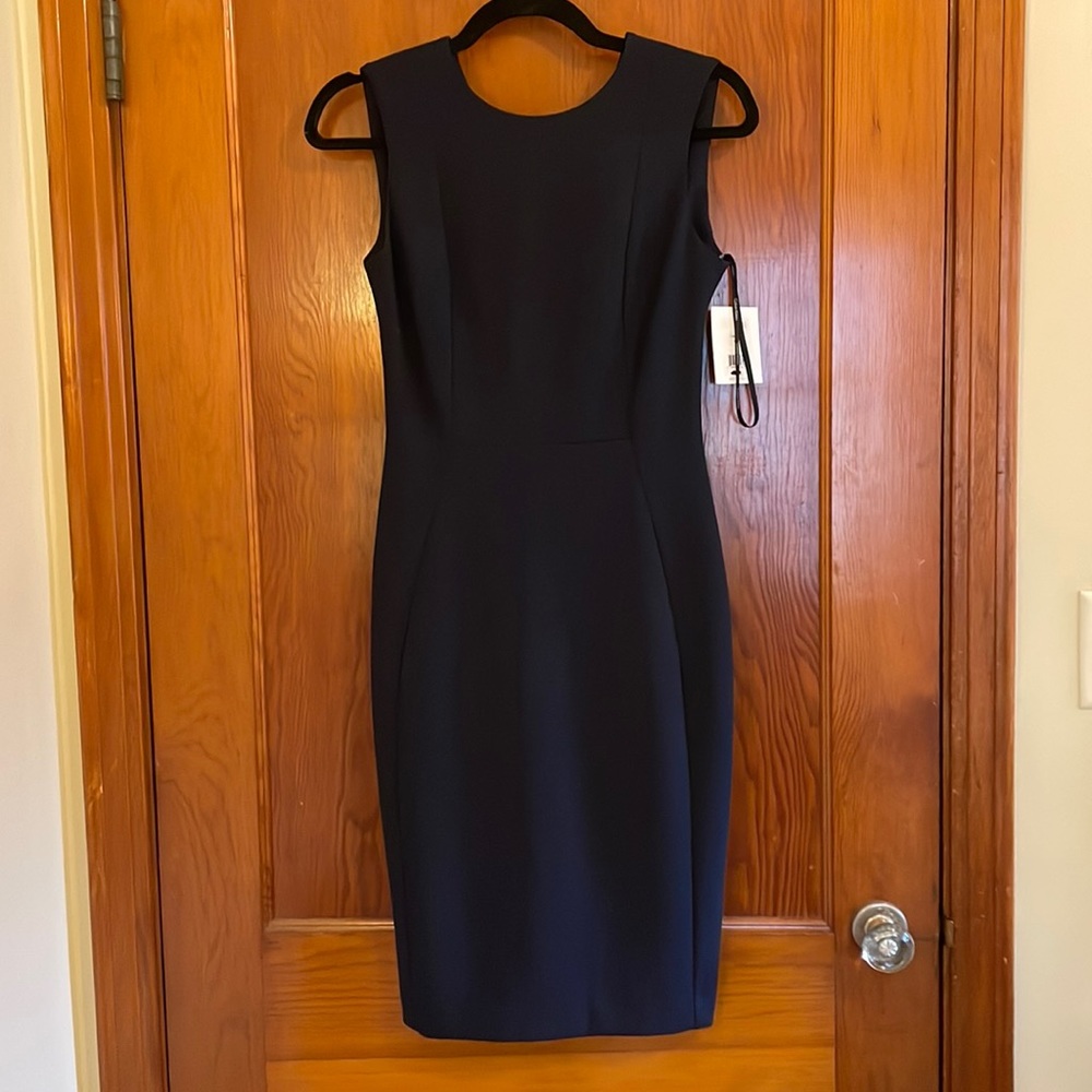 Calvin Klein navy sheath dress